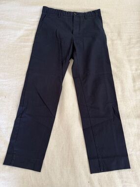 Zara Dark Navy Straight-Leg Chinos